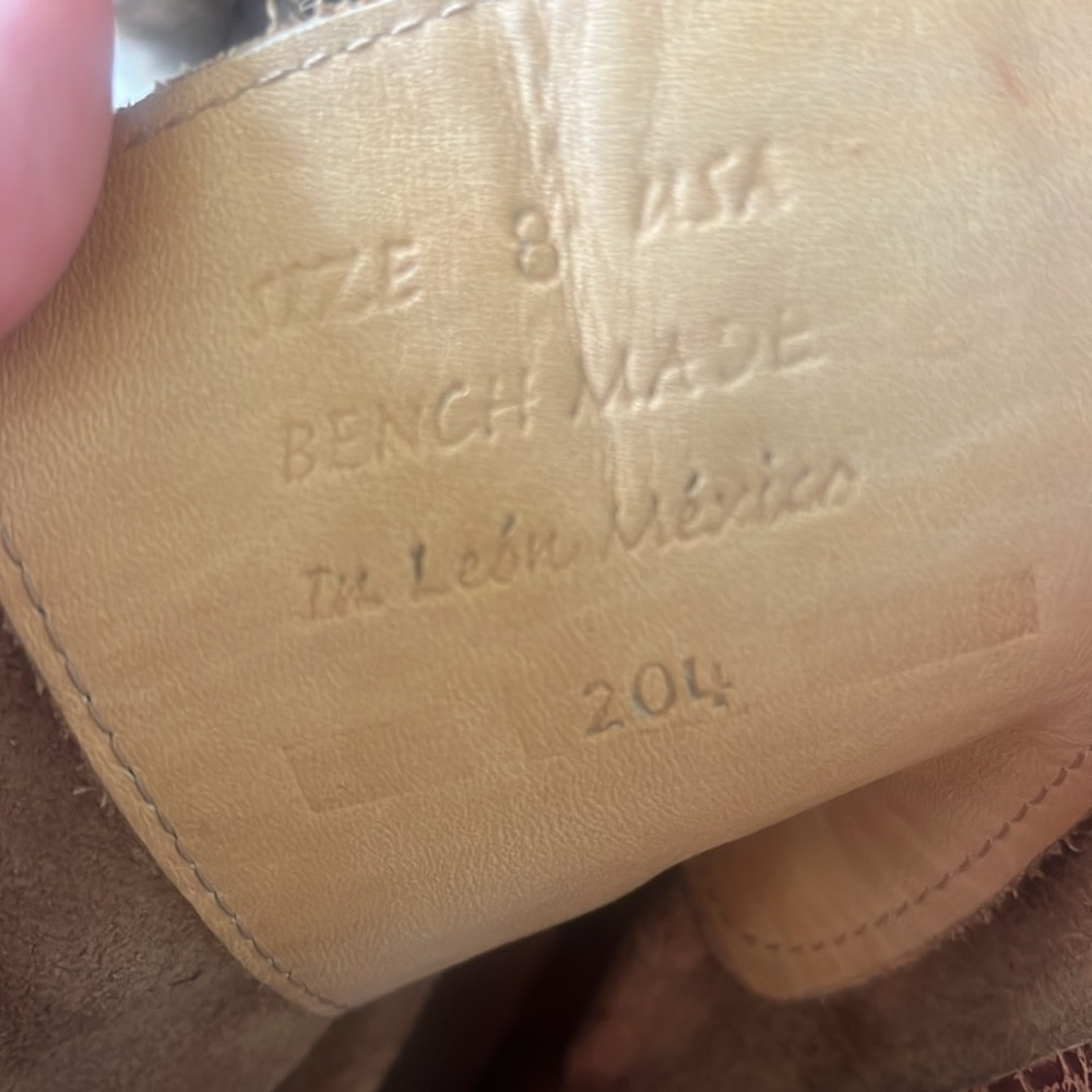 Gorgeous Bed Stu Newark distressed leather lease back healed boots size 8 - Picture 6 of 11